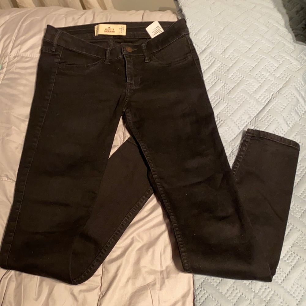 Hollister super skinny jeggings black size 3R w26 L 31